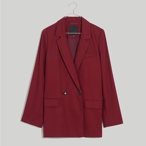 Madewell Drapeweave Caldwell Double-Breasted Blazer
